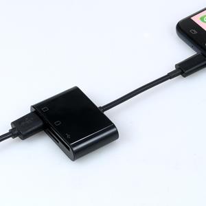 TOMTOP JMS 3-in-1 micro-USB naar USB2.0+SD+TF-adapter Micro USB OTG naar USB2.0-adapter SD TF Micro SD-kaartlezer