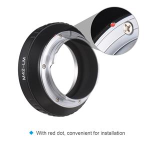 Andoer M42 -LM Camera Lens Adapter Ring Vervanging voor M42 Schroef Mount Lens naar Leica Camera M240