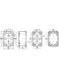 Schneider Electric NSYTBS1397 Wandbehuizing 93 x 138 x 72 ABS Grijs-wit (RAL 7035) 2 stuk(s)