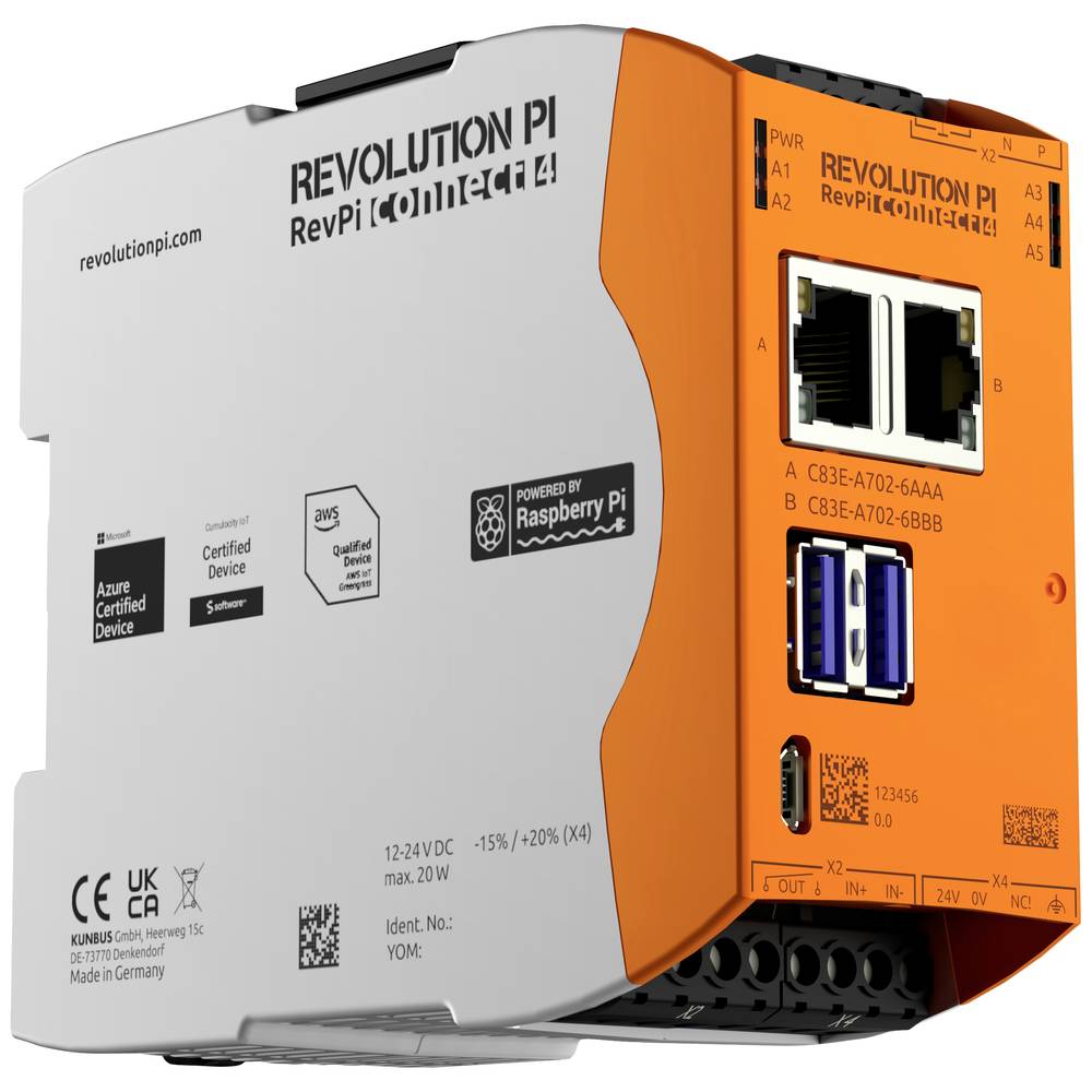 RevolutionPi Connect 4 PR100378 PLC-uitbreidingsmodule