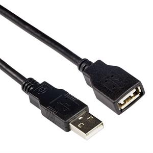 ACT SB0036 2.0 USB-A Male/USB-A Female | Zwart | 3 meter