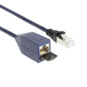 ACT FB1501 CAT6A Verlengkabel (RJ45) | LSZH | SFTP | CAT6A | MPTL | Snagless | Blauw | 1 meter