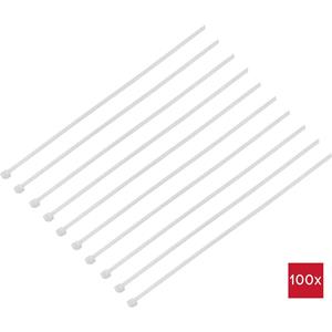 TRU COMPONENTS TC-11919780 TC-BT-810-8.8-N Kabelbinder 810 mm 8.8 mm Wit 100 stuk(s)