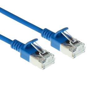 ACT DC7610 LSZH U/FTP CAT6A Datacenter Slimline Patchkabel Snagless | RJ45 Connectoren | Blauw | 10 meter