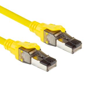 ACT FB8003 CAT8 S/FTP Netwerkkabel Snagless | RJ45 Connectoren | Geel | 3 meter