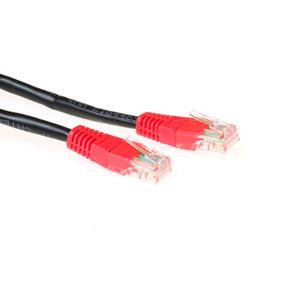 ACT IB6100  IB6100 CAT5E U/UTP Patchkabel Cross | RJ45 Connectoren | Zwart | 50 cm