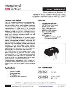 infineontechnologies Infineon Technologies PVD1354NPBF PhotoMOS-Relais 0.32A Polzahl (num): 8 Tube