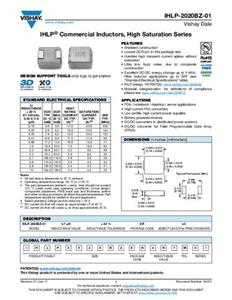 Vishay IHLP2020BZER100M01 Inductor SMD 10 µH 199 mΩ 2.3 A 1 stuk(s)