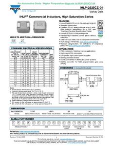 Vishay IHLP2525CZER100M01 Induktivität SMD 4.7 µH 40 mΩ 5.5A