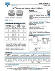 Vishay IHLP2525CZER100M11 Induktivität SMD 6.8 µH 60 mΩ 4.5A