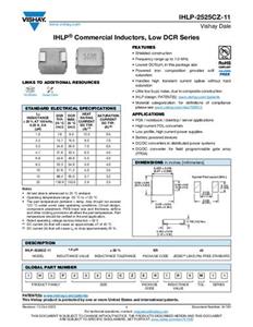 Vishay IHLP2525CZER100M11 Inductor SMD 6.8 µH 60 mΩ 4.5 A 1 stuk(s)