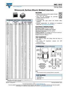 Vishay IMC1812ES470K Inductor SMD 47 µH 50 Ω 140 mA 1 stuk(s)