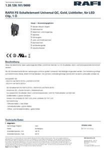 RAFI 1.20.126.101/9000 Schaltelement 1 Öffner 35V 1St.