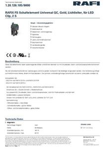 RAFI 1.20.126.105/9000 Schaltelement 2 Schließer 35V 1St.