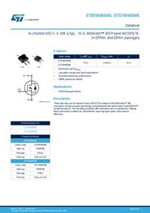 STMicroelectronics STB18N65M5 MOSFET 1 N-kanaal 110 W D2PAK