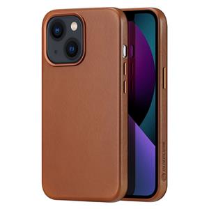 Dux Ducis iPhone 13 Leren - Backcover hoesje - Cognac