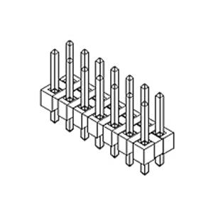 Molex Male header (standaard) Aantal rijen: 2 879140211 1 stuk(s) Tray
