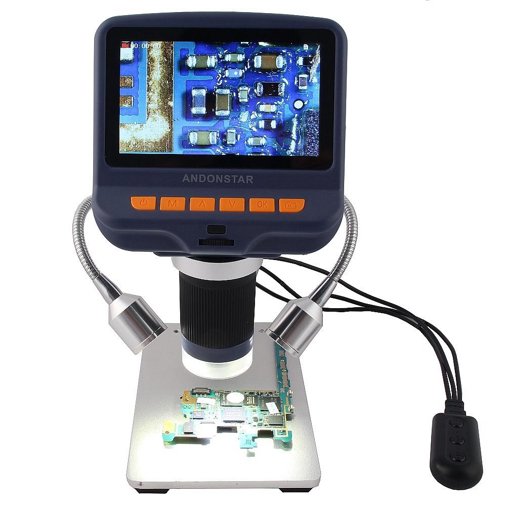 The Romantics Andonstar Digital Microscope PCB Bugs Jewelry Appraisal BBiologic Use USB Microscope for Phone Repair Soldering Tool