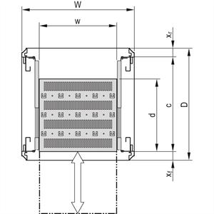 Schroff 22130352 Legbord (b x d) 600 mm x 382 mm 1 stuk(s)