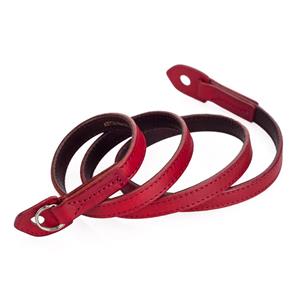 Artisan & Artist Acam 280 Camera riem Italiaans leer Rood