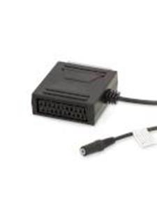 SCART adapter met Stereo 3.5mm contra plug Zwart