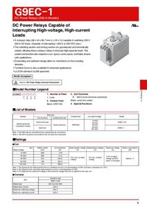 Omron G9EC-1-B-X1-DC24 Hochleistungsrelais Nennspannung: 24 V/DC 1 Schließer Carton 1St.