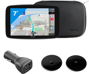 Tomtom GO Camper Max Premium Pack Autonavigatie Zwart