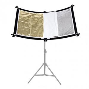 CARUBA Curved Face Reflector Pro Kit - 110cm x 60cm (incl uitbreidings-set)