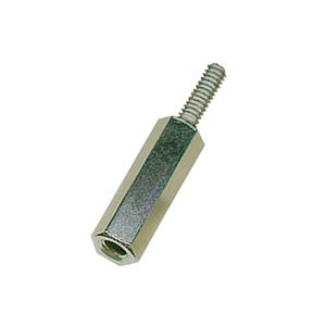 Vogt Verbindungstechnik m40010.01.65 M 4x10x7x5x8 Ms ni Afstandsbouten (l) 10 mm M4 Messing Vernikkeld 250 stuk(s)
