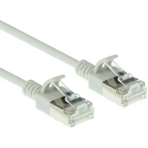 ACT DC7030 LSZH U/FTP CAT6A Datacenter Slimline Patchkabel Snagless | RJ45 Connectoren | Grijs | 15 cm
