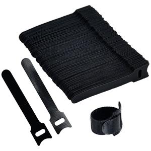 trucomponents TRU COMPONENTS T24CA056 Klittenband kabelbinder Om te bundelen Haak- en lusdeel (l x b) 100 mm x 12 mm Zwart 100 stuk(s)