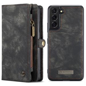 Caseme  Vintage 2 in 1 portemonnee hoes - Samsung Galaxy S22 Plus - Zwart