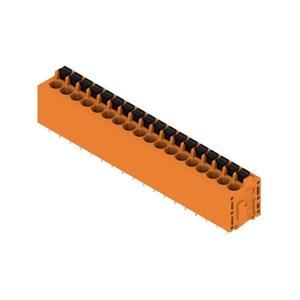 Weidm&uuml;ller 1331350000 Veerkrachtklemblok 2.5 mm&sup2; Aantal polen 18 Oranje 15 stuk(s)