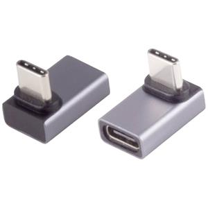 BKL Electronic USB-C-adapter, 4.0, 90° hoek boven/onder, Pro Adapter, haaks 10080136  1 stuk(s)