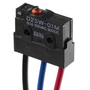 Omron D2SW-01M Microschakelaar 30 V/DC 0.1 A 1x aan/(aan) 1 stuk(s) Bag