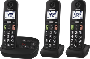 Panasonic KX-TGU133EXB Huistelefoon Zwart