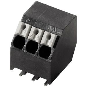 Weidm&uuml;ller 1473330000 Veerkrachtklemblok 1.5 mm&sup2; Aantal polen 4 Zwart 210 stuk(s)