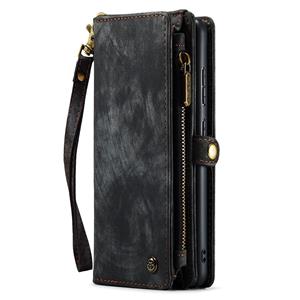 Caseme Samsung Galaxy S22 Plus hoes - Vintage 2 in 1 portemonnee - Zwart