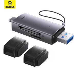 Baseus Kaartlezer USB C & USB3.0 naar SD Micro SD TF Geheugenkaart Apparaat 104 MB/s 2 TB Smart kaartlezer voor Laptop Accessoires