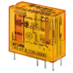 Finder 40.62.8.230.0000 Printrelais 230 V/DC 10 A 2x wisselcontact 1 stuk(s)