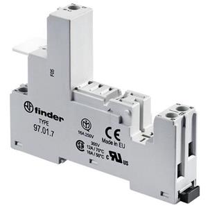 Finder 97.01.7 Relaissocket (l x b x h) 64.9 x 15.8 x 82.9 mm 1 stuk(s)