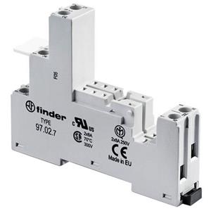 Finder 97.02.7 Relaissocket (l x b x h) 64.9 x 15.8 x 82.9 mm 1 stuk(s)