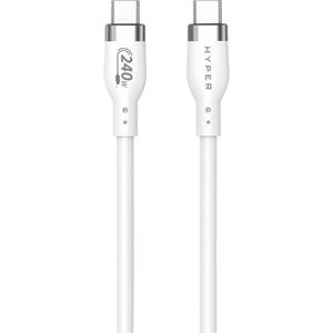 Targus Hyper 2M Silicone 240W USB-C Charging Cable, White