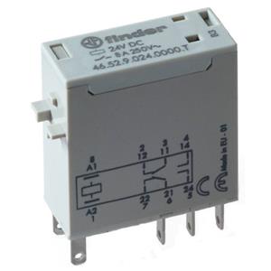 Finder 46.52.9.110.0000T Relais Schakelstroom (max.): 8 A 2x wisselcontact 1 stuk(s)
