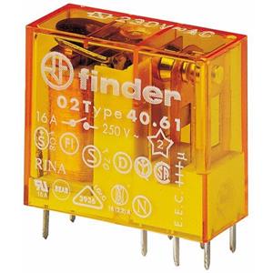 Finder 40.61.8.230.4001 Printrelais 230 V/AC 16 A 1x wisselcontact 1 stuk(s)