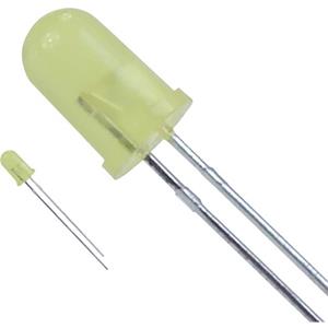 Lite-On LTL-4253 Bedrade LED Geel Rond 5 mm 19 mcd 36 ° 20 mA 2.1 V