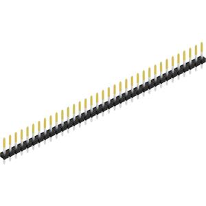 Fischer Elektronik Male header (standaard) Aantal rijen: 1 SLLP111235S 10 stuk(s)