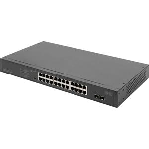 DIGITUS 19,  Gigabit Netzwerkswitch, 24-Port, unmanaged