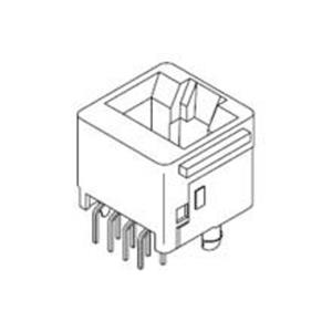 Molex 428786218 VERT MODJACK LO PRO 428786218 Bus Aantal polen (sensoren) 6P6C 1 stuk(s)