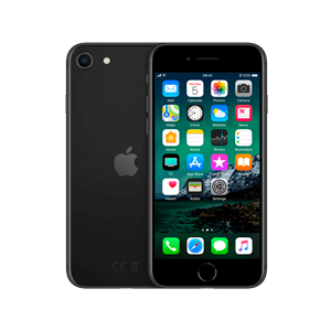 Refurbished iPhone SE 2020 64 GB Zwart Zichtbaar gebruikt